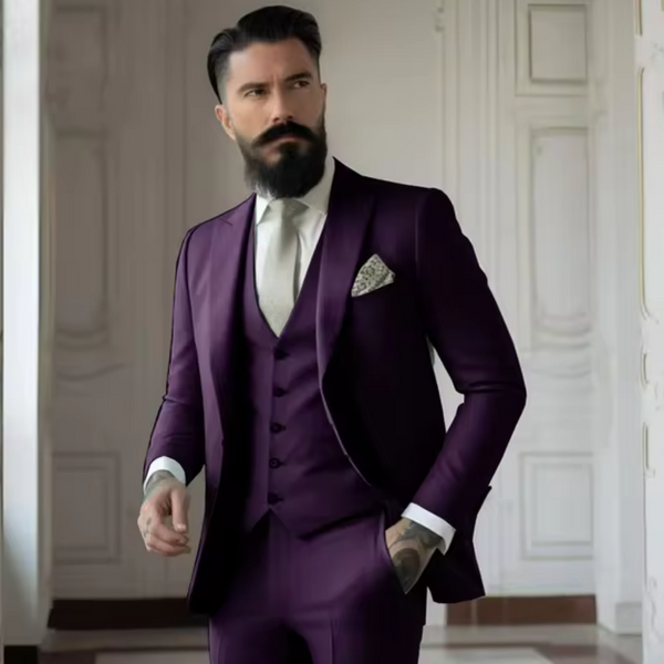 Stilvoller 3-Teiliger Anzug Für Männer | Slim Fit