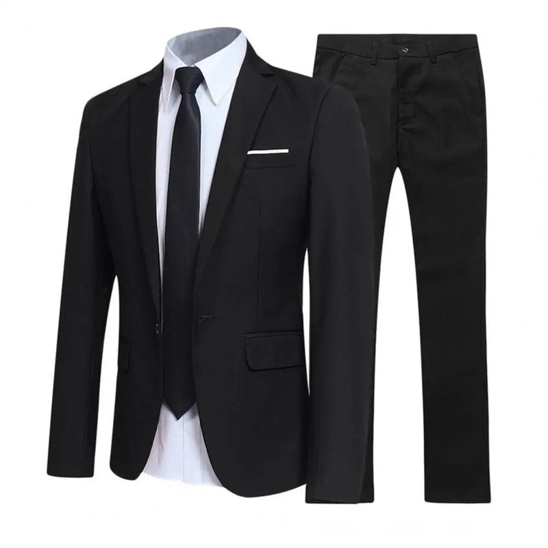 Klassischer 2-Teiliger Anzug Für Männer | Blazer & Hose