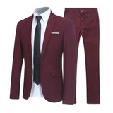 Klassischer 2-Teiliger Anzug Für Männer | Blazer & Hose