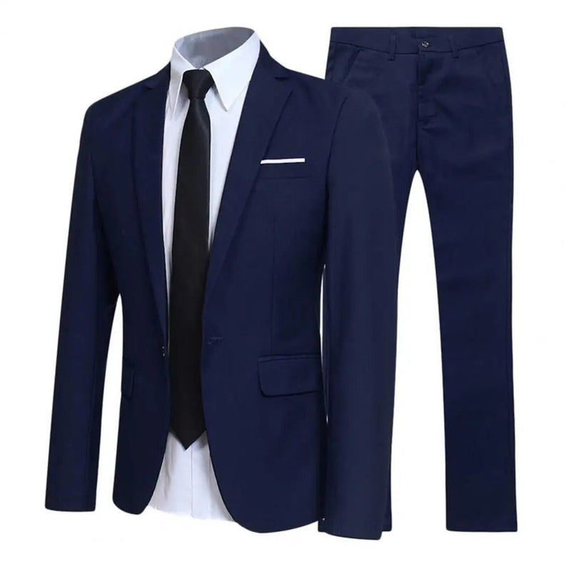 Klassischer 2-Teiliger Anzug Für Männer | Blazer & Hose