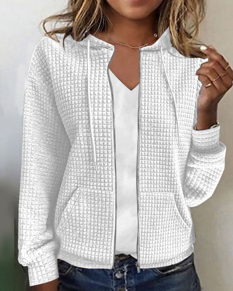 Hoodie Mit Struktur Für Damen | Langarm