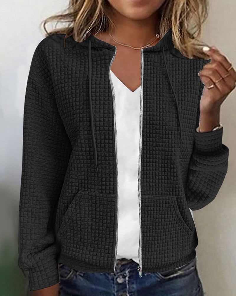 Hoodie Mit Struktur Für Damen | Langarm