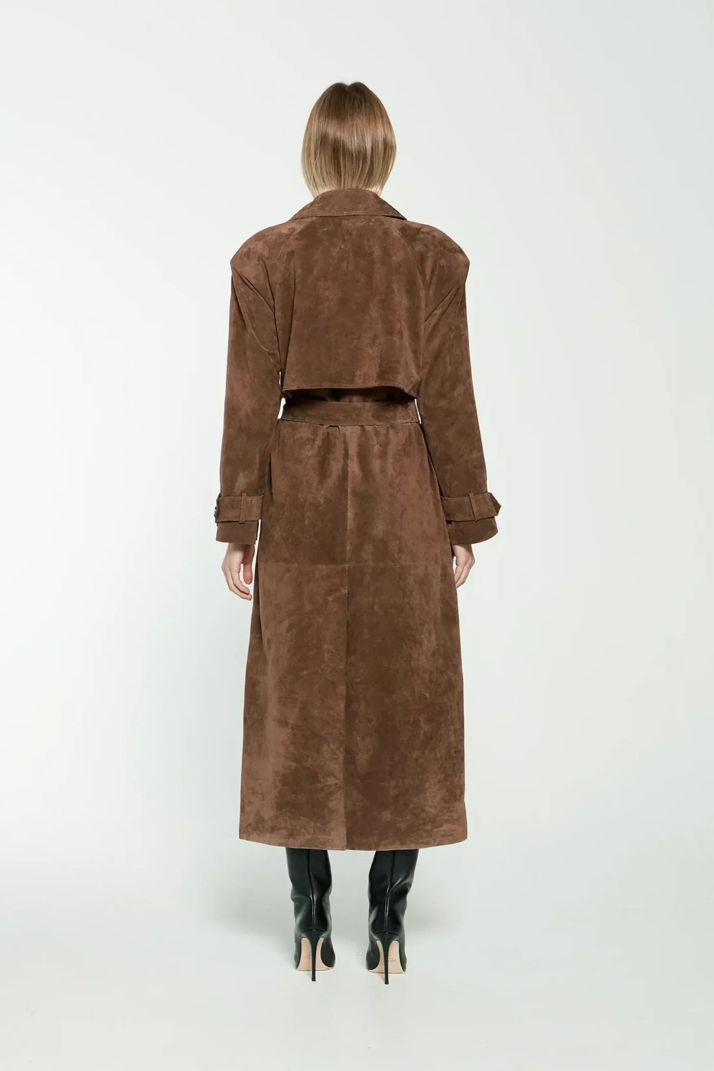 Trenchcoat Damen | Klassischer Doppelreiher Mit Bindegürtel