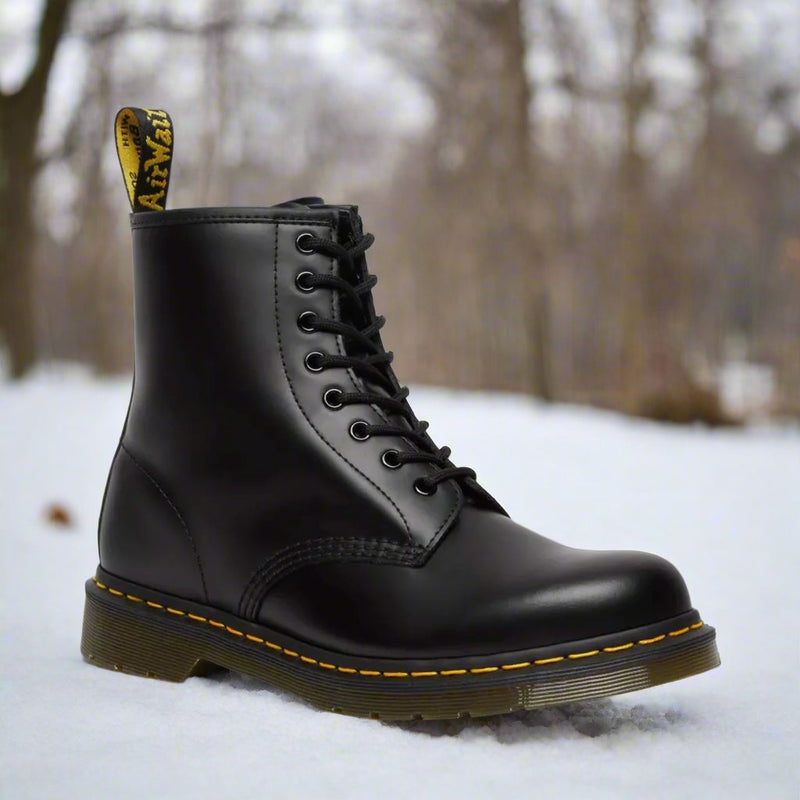 Herrenstiefeletten Mit Gelben Nähten | Schnürstiefel