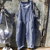 Karierter Ärmelloser Jumpsuit Für Frauen | Sommer