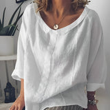 Juna – Vielseitige Damen-Leinenbluse