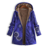 Gemusterte Damenjacke Mit Kapuze | Winter