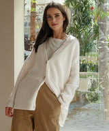 Gerippter Cardigan Mit Knopfleiste Für Damen | Übergröße