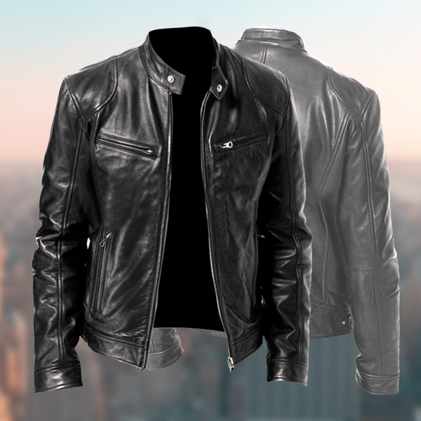 Anselmo - Herren Vintage Lederjacke