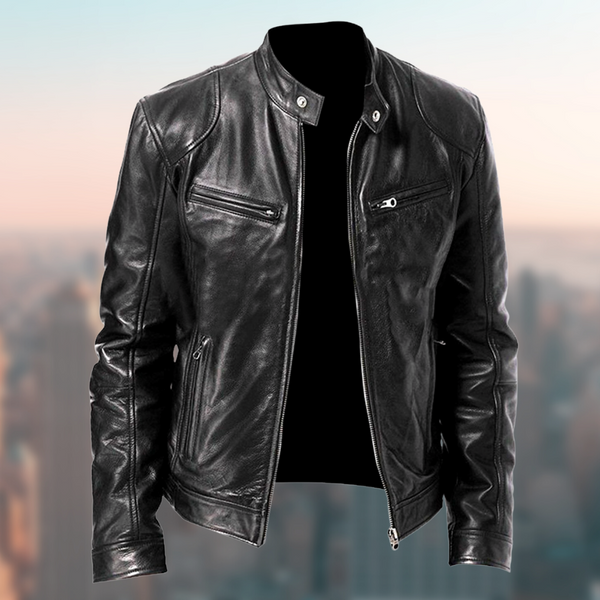 Anselmo - Herren Vintage Lederjacke