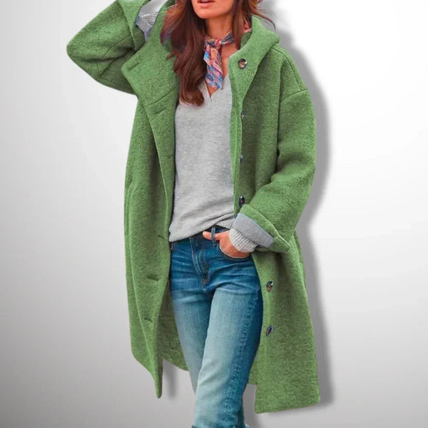 Klassischer Langmantel Mit Knopfverschluss Für Damen | Herbst