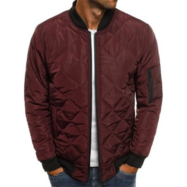 Herren Gepolsterte Bomberjacke Mit Taschen | Winter