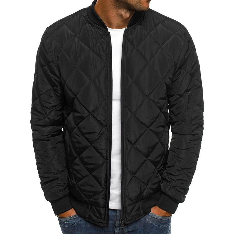 Herren Gepolsterte Bomberjacke Mit Taschen | Winter