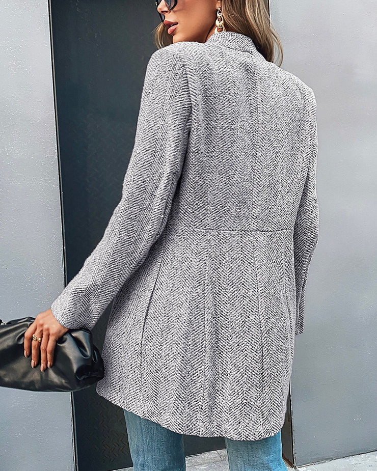 Langer Blazer Für Damen | Mit Taschen
