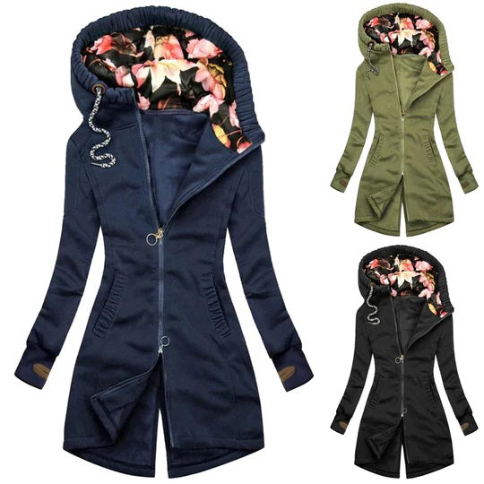 Damen Winterjacke Mit Reißverschluss | Mit Kapuze