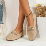 Elegante Loafer Mit Schnallendetail Für Frauen