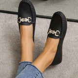 Elegante Loafer Mit Schnallendetail Für Frauen