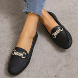 Elegante Loafer Mit Schnallendetail Für Frauen