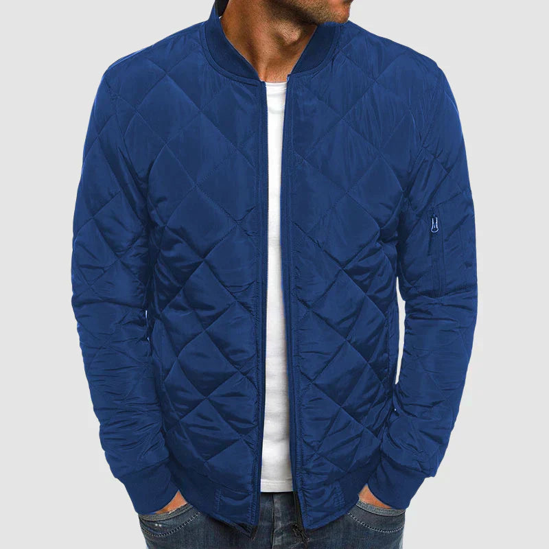 Herren Winter Daunenjacke Mit Reißverschluss | Mit Langen Ärmeln