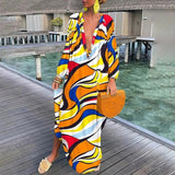 Bohemian V-ausschnitt Oversize Kleid Für Frauen | Maxi