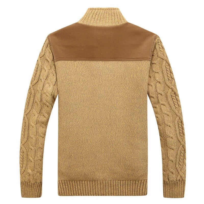 Strickjacke Mit Plüschfutter Für Herren | Winter
