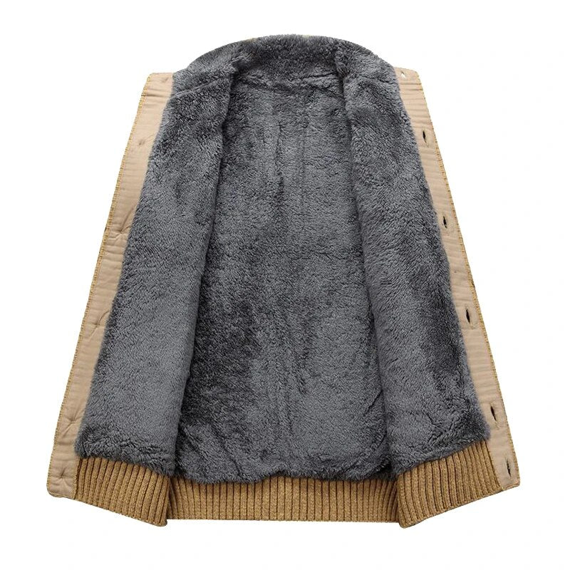 Strickjacke Mit Plüschfutter Für Herren | Winter