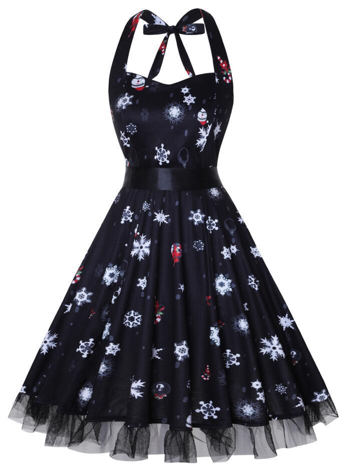 Langärmliges Halloween-Kostümkleid | Midi