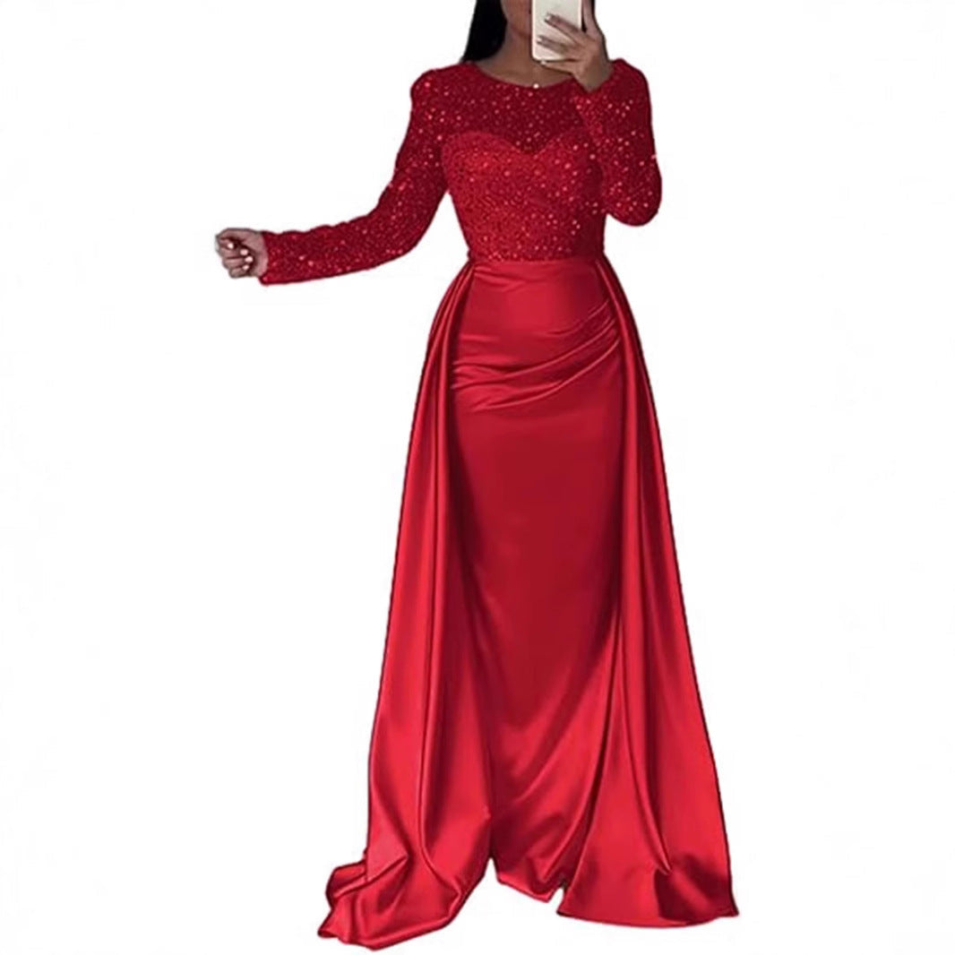 Langes Abendkleid Damen | Eleganter Glanz