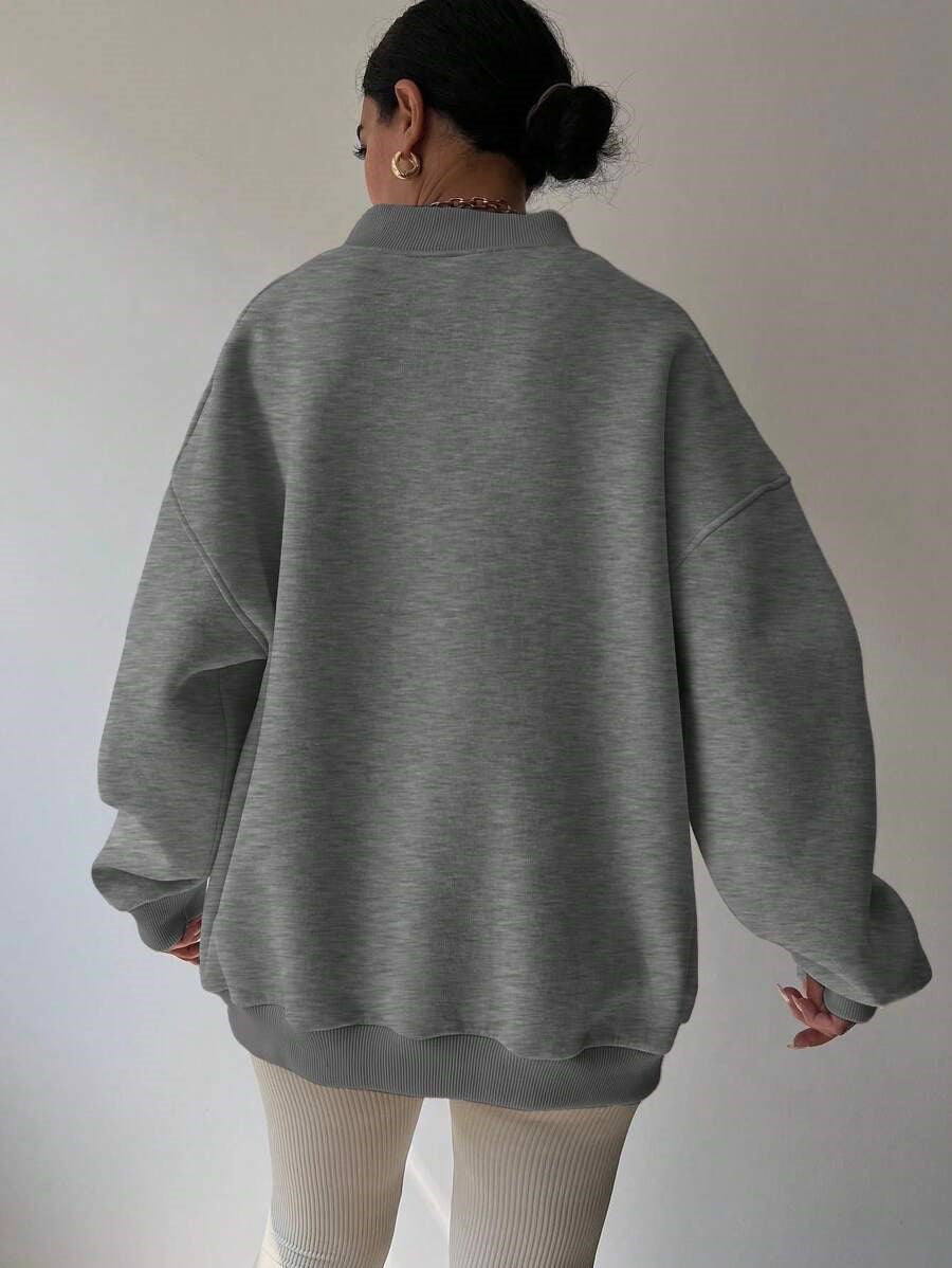 Langarm-Sweatshirt Für Damen | Locker Geschnitten