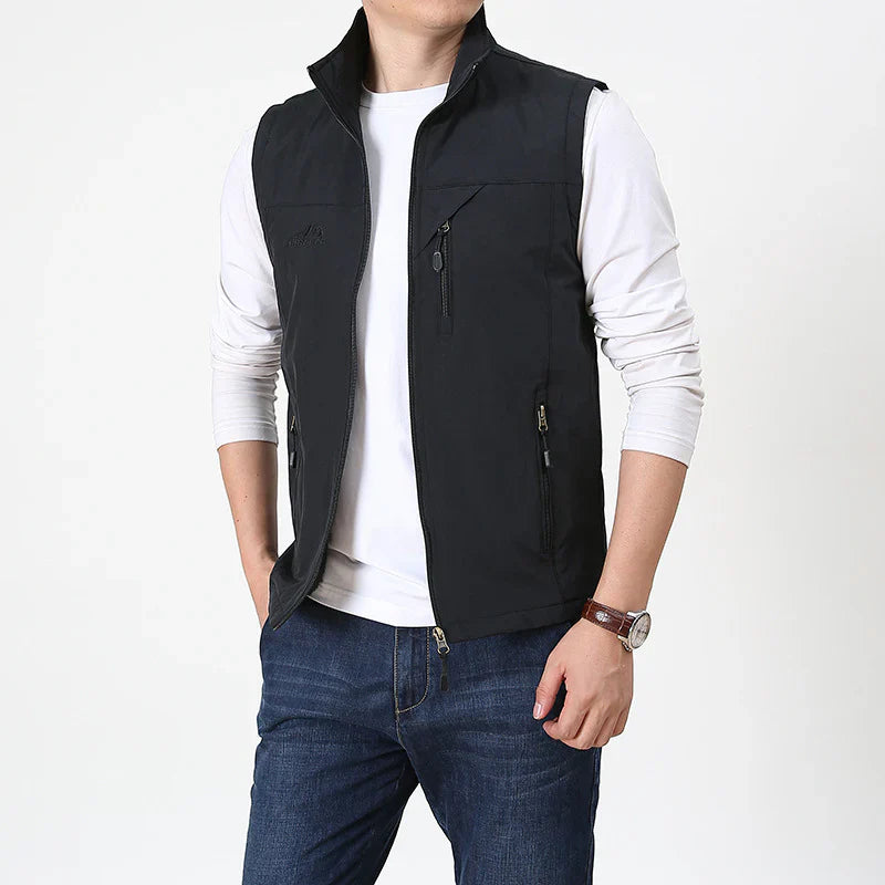 Herren Ärmelloser Bodywarmer | Stehkragen