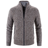 Klassische Strickjacke Mit Reißverschluss Für Herren | Stehkragen