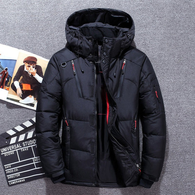 Herren Winterjacke Mit Kapuze | Reißverschluss