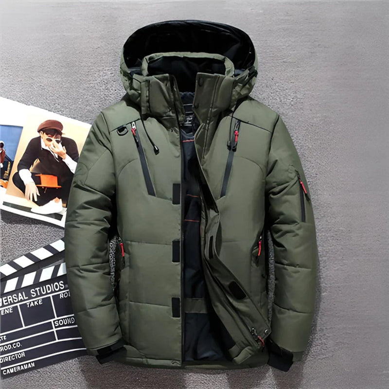 Herren Winterjacke Mit Kapuze | Reißverschluss