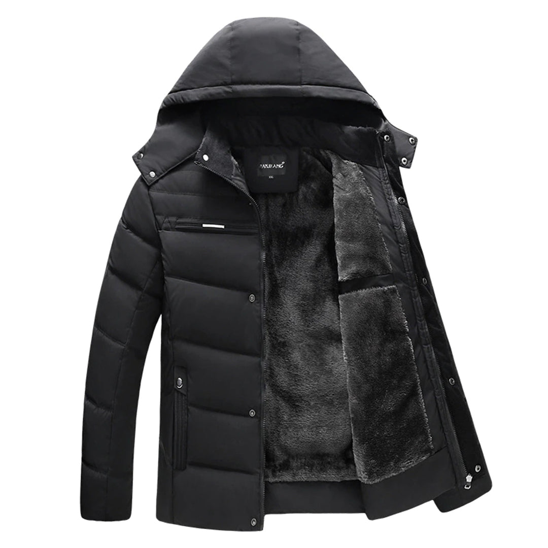 Herren Stylische Puffer Winterjacke | Mit Kapuze