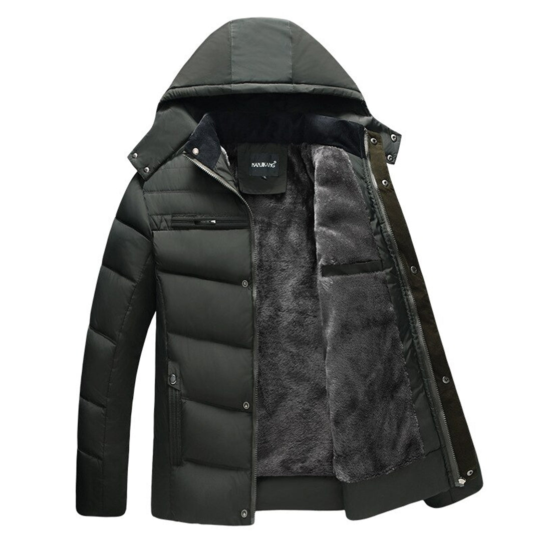 Herren Stylische Puffer Winterjacke | Mit Kapuze