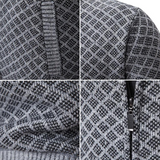 Strickpullover Mit Rautenmuster Für Herren | Lange Ärmel