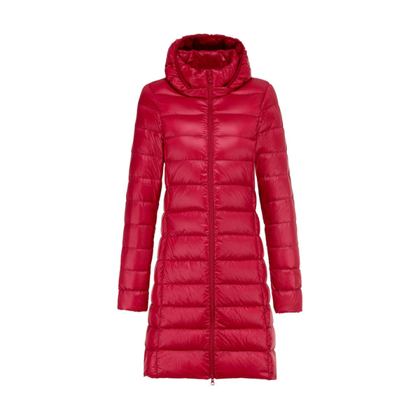 Winter-Steppjacke Mit Kapuze Für Damen | Lang