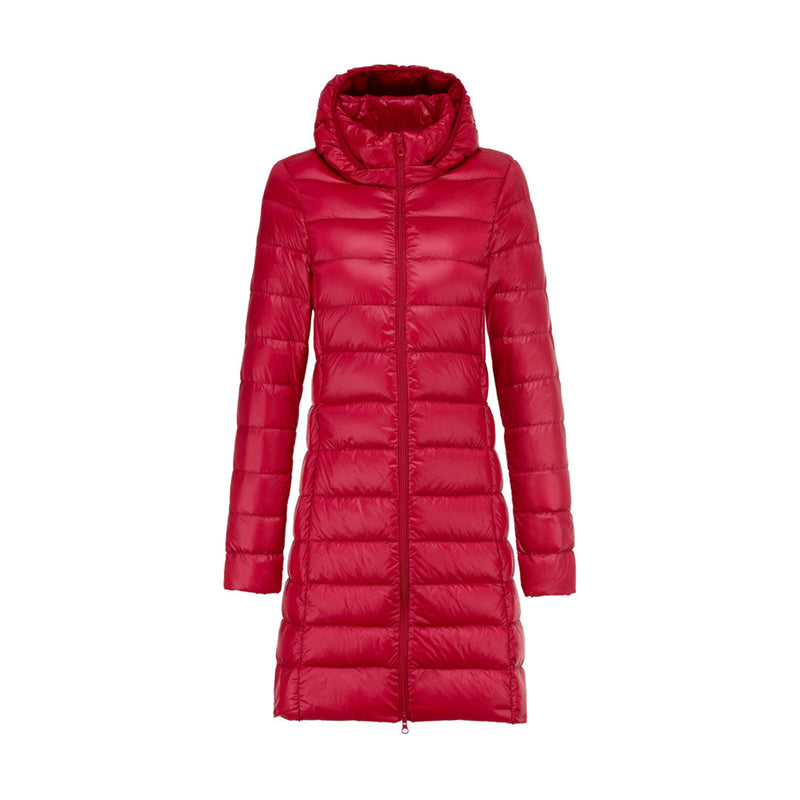 Winter-Steppjacke Mit Kapuze Für Damen | Lang