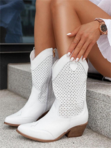 Cowboystiefel Für Damen | Quadratischer Absatz