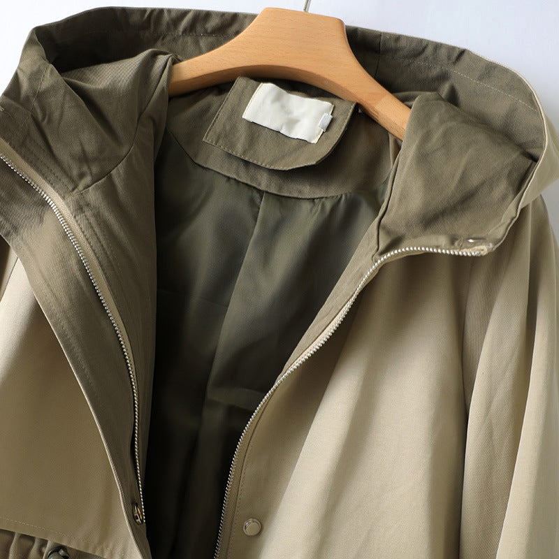 Trenchcoat Mit Kapuze Und Verstellbarer Taille Für Damen | Winter