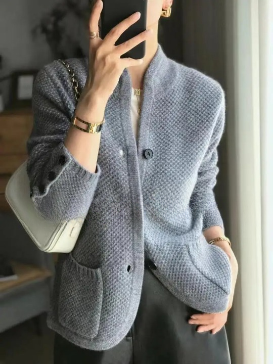 Damen Kaschmir Winter Strickjacke Mit Knöpfen Für | Stilvoll