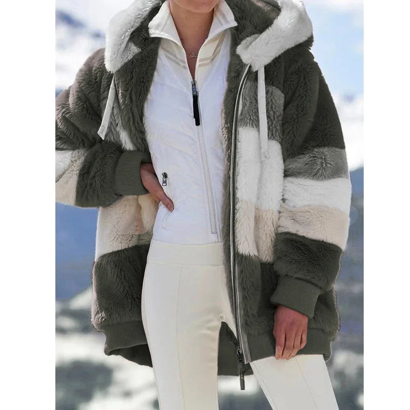 Damen Fleecejacke Mit Kapuze | Langarm