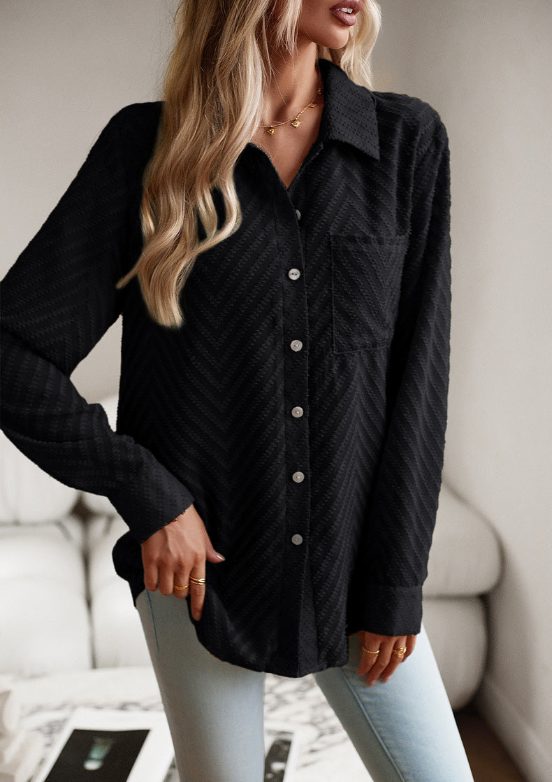 Lealani - Lässige Schwarze Bluse