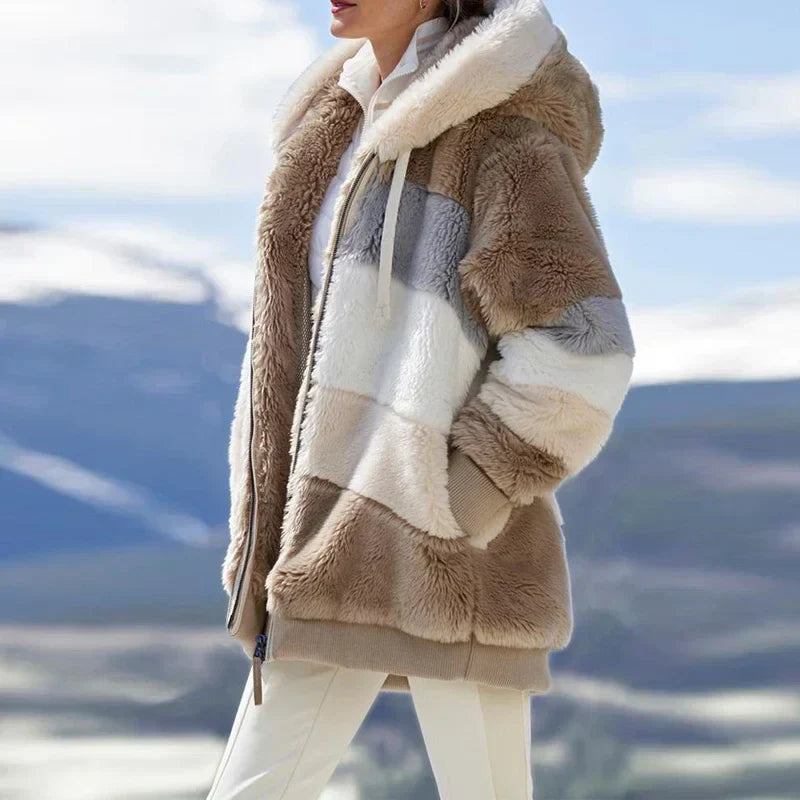 Damen Fleecejacke Mit Kapuze | Langarm