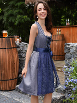 Damen Mini Oktoberfest Dirndlkleid Mit Fließendem Rock