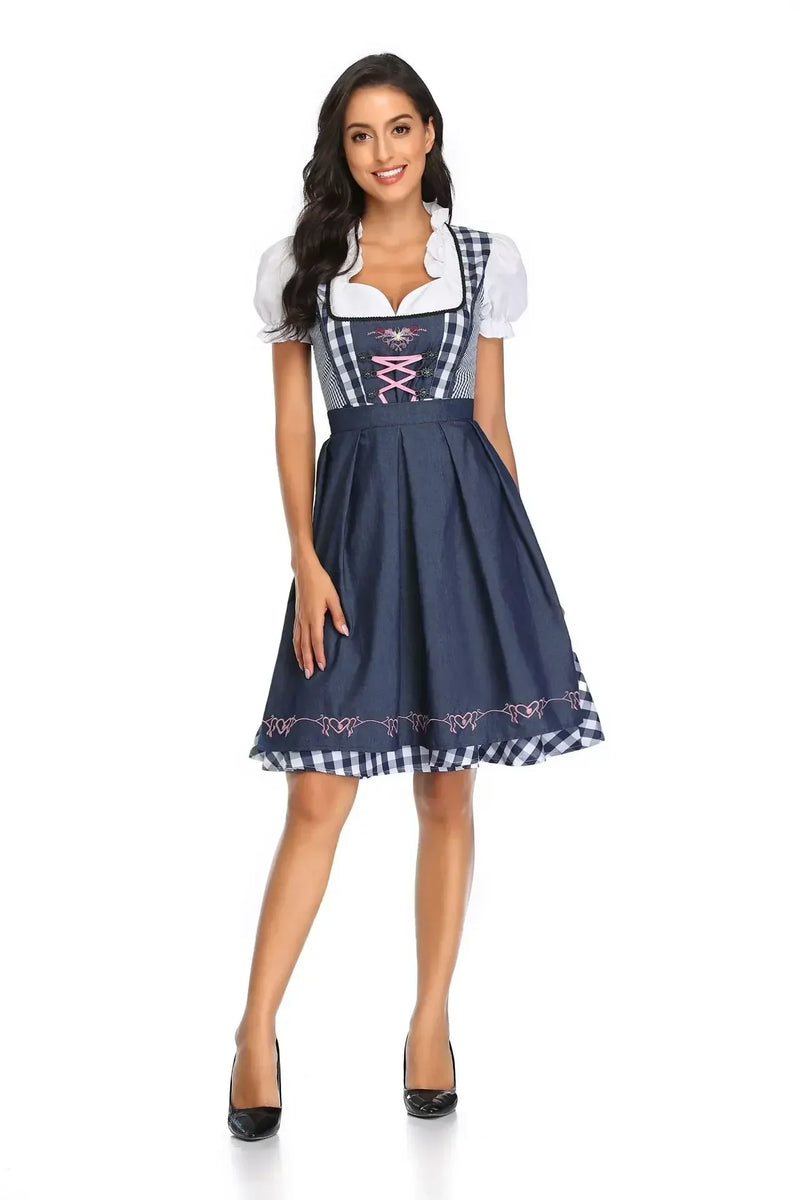 Klassisches Oktoberfest-dirndl Für Damen | Mit Schürze