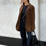 Trendige Damenjacke Mit Knopfverschluss | Warm