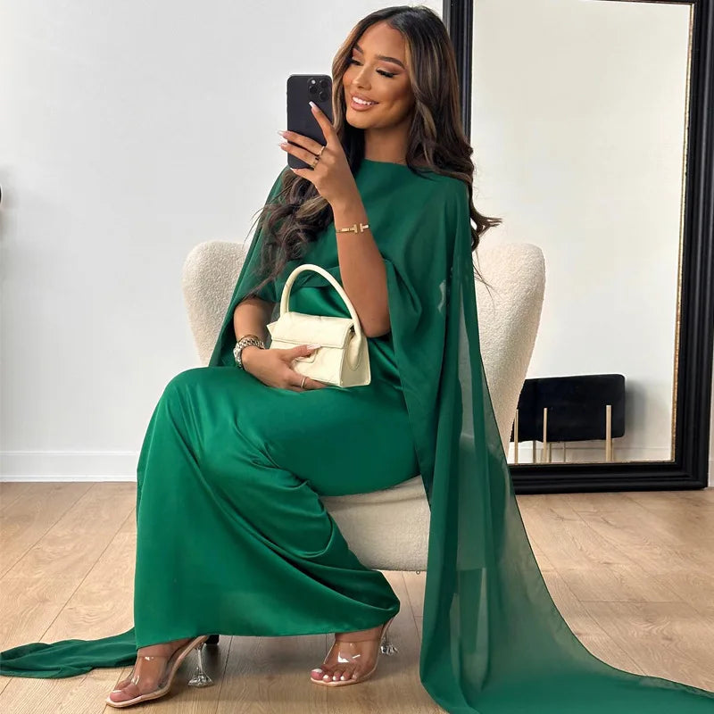 Kleid Hochzeitsgast Damen | Langes Festkleid Mit Fließender Silhouette