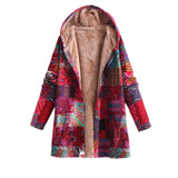 Bedruckte Fleecejacke Für Damen | Mit Kapuze