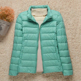 Stylische Winterjacke Mit Reißverschluss Und Kapuze Und Langen Ärmeln | Winter